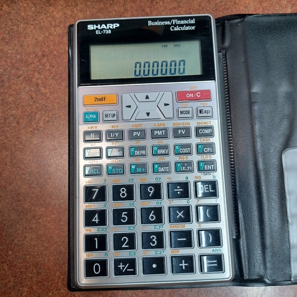 Sharp EL-738 Business/Financial  Calculator - Picture 5 of 13